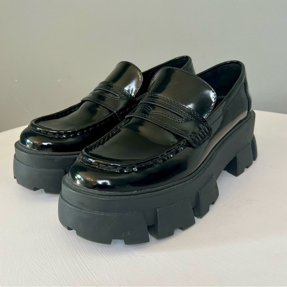 Aldo Shoes - Aldo Black Chunky Platform Loafers